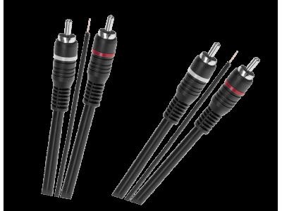  2 x RCA - 2 x RCA kabelis ar vadības vadu | Garums 5 metri | Auto Audio