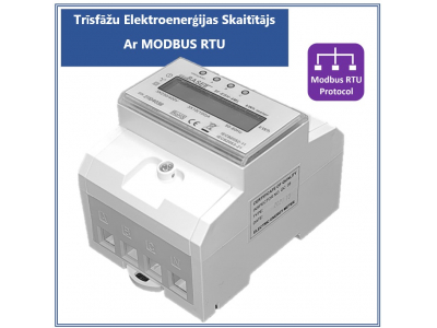 ProBase™ Trīs fāžu elektrības skaitītājs ProBase™ | MODBUS RTU protokols rādījumu attālinātai nolasīšanai