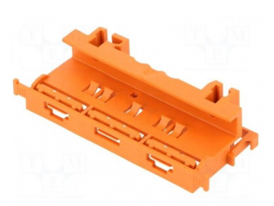 WAGO Montāžas stiprinājums WAGO 221 Series - 4 mm² konektoriem uz DIN-35 rail Oranžs 221-500