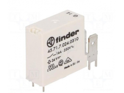  Relejs: elektromagnētiskais | SPSTNO | Spole: 24VDC | 16A/30VDC | PCB | 4010. gads
