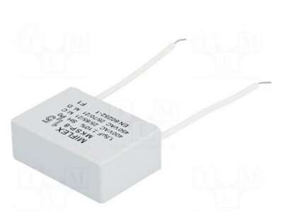  Kondensators: motors, darbināms | 1.5uF | 400VAC | 41,4x28,5x16 mm | ±10% | 3000h