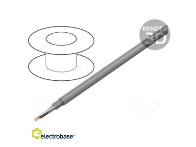  Vads | TRONIC-CY LiY-CY | 3x1,5mm2 | konservēta vara bize | PVC | pelēks