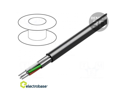  Vads | RS232 | 4x24AWG | balasta | Cu | Al-PET folija | PVC | hroms | 152 m