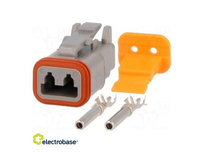  Connector: wire-wire; DT; plug; female; Size: 16; 0.75÷2mm2; PIN: 2