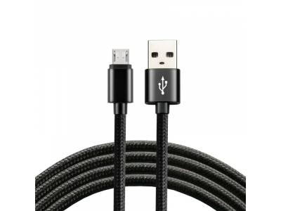 everActive™ USB mikro B vads / USB A 2.0m everActive CBB-2MB 2.4A iepakojumā 1 gb.