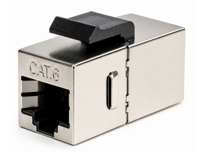 ElectroBase ® Savienotājs-Adapteris 2xRJ45 konektoriem, CAT5E, CAT6, Ekranēts, Keystone