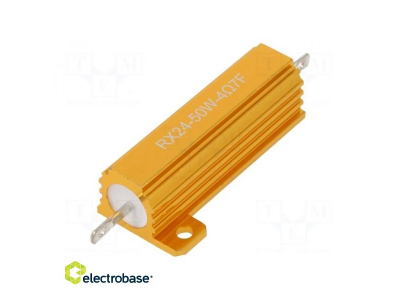  Resistor: wire-wound; with heatsink; 4.7?; 50W; ±1%; 50ppm/°C