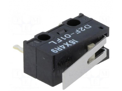  Mikroslēdzis SNAP ACTION | ar sviru | SPDT | 1A/125VAC | 0,1A/30VDC