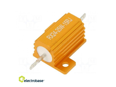  Rezistors:stieples | ar radiatoru | 159 | 25W | ±5 % | 50ppm/°C