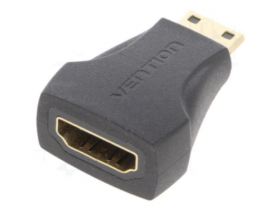 VENTION Adapteris HDMI ligzda Female / mini HDMI spraudnis Male melns Vention AISB0-DE
