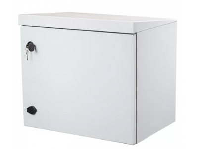 ProBase™ IP65 6U 19" sienas skapis, tērauda durvis / 450x520x400mm  / pelēks, samontēts