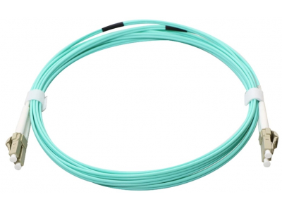 ElectroBase ® LC/UPC-LC/UPC MultiMode MM OM3 50/125, Duplex,LSZH Aqua, 0.5m