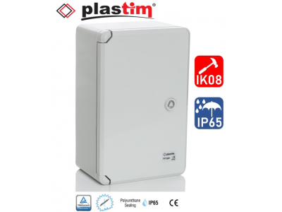 ElectroBase ® PP3 Plastmasas skapis H500xW400xD175, pelēkas durvis IP65