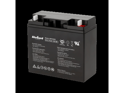ElectroBase ® 12V17Ah akumulators ::Gēla (GEL) :: Klemmes tips T1 (4.75mm) REBEL