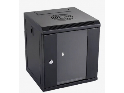 ProBase™ 12U 10-collu 10"  Sienas komutācijas skapis/ 300 x 310 x 450mm/ Melns/ Ar aizmugurējo paneli/Salikts