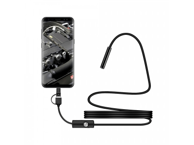 REBEL ™ Inspekcijas kamera - Endoskops 720p | Garums 2 m | IP67 | 6xLED | Skatu leņķis 67°