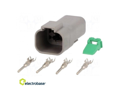  Connector: wire-wire; DT; plug; male; Size: 16; 0.75÷2mm2; PIN: 4