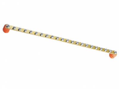 ProBase™ Zemējuma sliede ar skrūvēm 19" skapjiem | Varš | 489x24x36mm