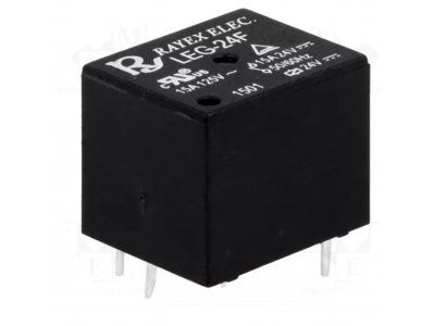  Relejs: elektromagnētiskais; SPDT; Spoles spriegums: 24VDC; Kontaktu strāva max: 15A
