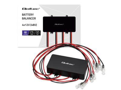 Qoltec ® Qoltec sprieguma balansieris 48V akumulatoriem 4 x 12V | 10A | LiFePO4 AGM GEL