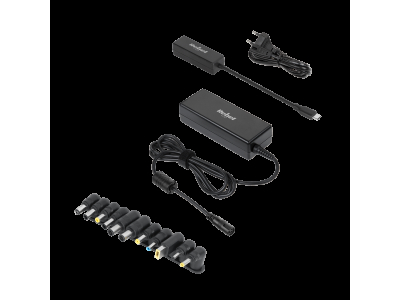 REBEL ™ Universālais lādētājs adapteris datoriem  90W | 15-20V | 12 spraudņi | + elektrības kabelis