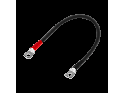 ElectroBase ® Akumulatora savienotājkabelis | 50 mm2 | 8mm konektori - Sarkans un Melns | 40.5cm
