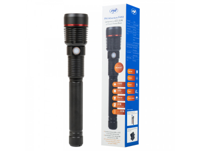 PNI ® PNI Adventure F450 alumīnija kabatas lukturītis ar fokusēšanu un BOOST funkciju, 20 W LED, 1500 lm l
