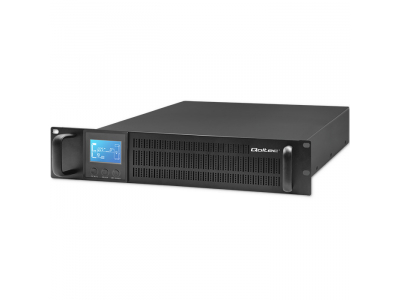Qoltec ® UPS RACK nepārtrauktās barošanas avots | 2kVA | 1600W | LCD | 4× 12V/7Ah