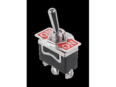  Pārslēgšanas slēdzis KN3(C)-102, 10A 125VAC / 6A 250VAC, SPDT 3P korpuss
