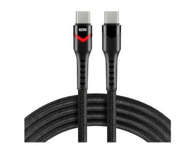 everActive™ Izturīgs neilona pinuma kabelis USB-C | 100 cm | Ātrā uzlāde 3A/20V 60W | Power Delivery 2.0