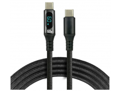 everActive™ Kabelis ar LCD displeju | USB-C | 300 cm | Ātrā uzlāde 2.25A / 20V (45 W) | Power Delivery 2.0 | eve