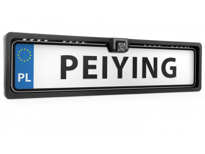  Peiying atpakaļskata kamera numura rāmī ar nakts redzamību, 140°, IP67, 12V, PAL