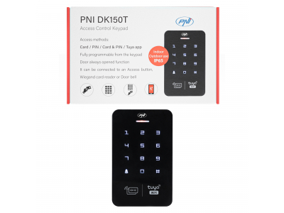 PNI ® DK150T piekļuves kontroles tastatūra ar Wi-Fi, atbloķēšana ar PIN, RFID karti un no Tuya Smart liet