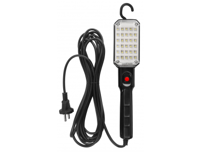 Kraftdele ® LED darbnīcas lampa 15W | 30 LED | 5 m vads | magnēts un āķis | 110-220V | KD3493