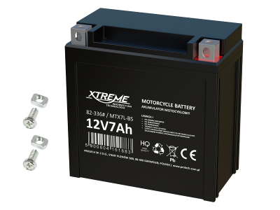 Xtreme Motocikla akumulators 12 V 7 Ah | bezapkopes | 111 x 68 x 130 mm | XTREME