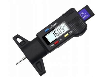 REBEL ™ Digitālais riepu protektora dziļuma mērītājs 0–28 mm, precizitāte 0,01 mm, LR44 baterija