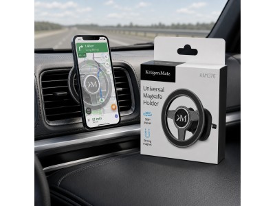 Kruger&Matz Universāls MagSafe tipa magnētiskais telefona turētājs auto ventilācijas restē