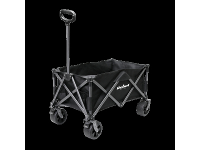 REBEL ™ Izturīgi ratiņi ar bremzi piknikam un darbam, kompakti salokāmi, līdz 100 kg, 150 L