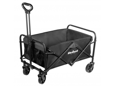 REBEL ™ Izturīgi saliekamie ratiņi piknikam, noliktavai un darbam, ar kravnesību līdz 100 kg, 80 L