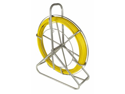 ElectroBase ® PROFI cinkota kabeļu vilkšanas ierīce – buksieris uz statīva | stikla šķiedra (FRP) 4,5 mm | 25 m
