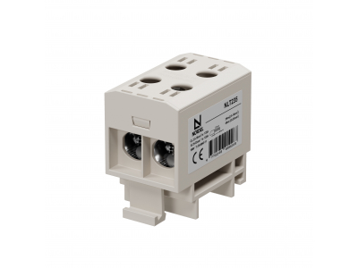 NORDEL™ NLT235 Universālā spaile 2x2,5–35 mm², pelēka, alumīnija/vara (Al/Cu) vadītājiem