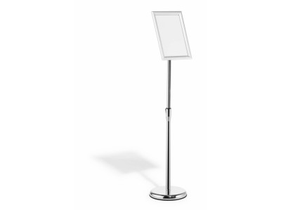 Durable 479823 sign holder/information stand A4 Aluminium, Plastic, Steel Silver