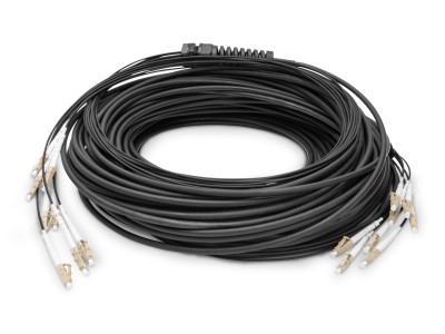 Digitus Pre-assembled Fiberglass Universal Breakout Cable, Multi Mode OM4, 8 Fibers, LC/UPC - LC/UPC