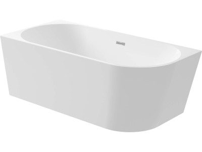 Acrylic corner/freestanding left bathtub - 140 cm