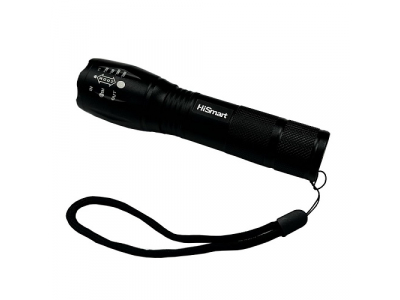 Flashlight, 1000lm, 10W, with rechargeable battery 18650