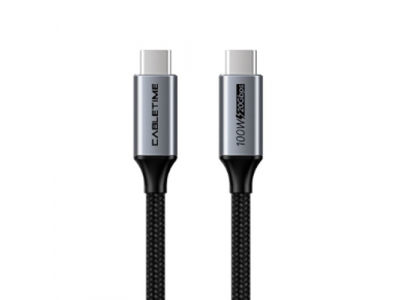 Cable USB3.2, Type C - Type C, 20Gbps, 100W, 20V/ 5A, 4K/ 60HZ, 1m