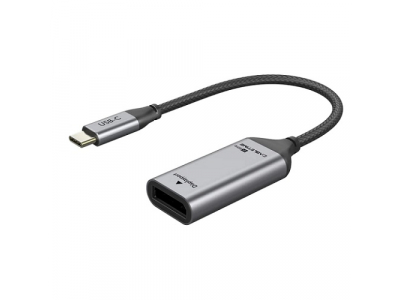 Adapter USB-C (M) to DisplayPort (F), 4K/60Hz, with gold-plated connectors