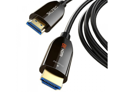 Active Fiber Optical Cable HDMI 2.1, 8K, 60Hz, 30m, 48Gbps, gold-plated