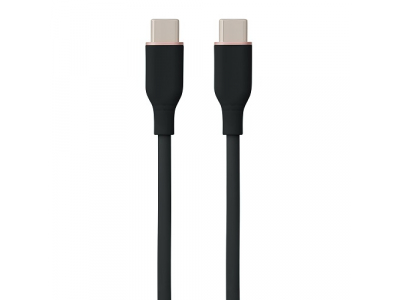 Silicone Cable USB Type-C - Type-C, 100W, (black, 2m)