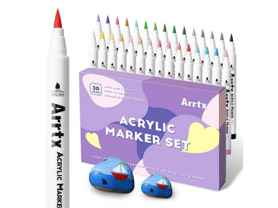 Acrylic Marker Pens ARRTX 30A, 30 Pastel Colours